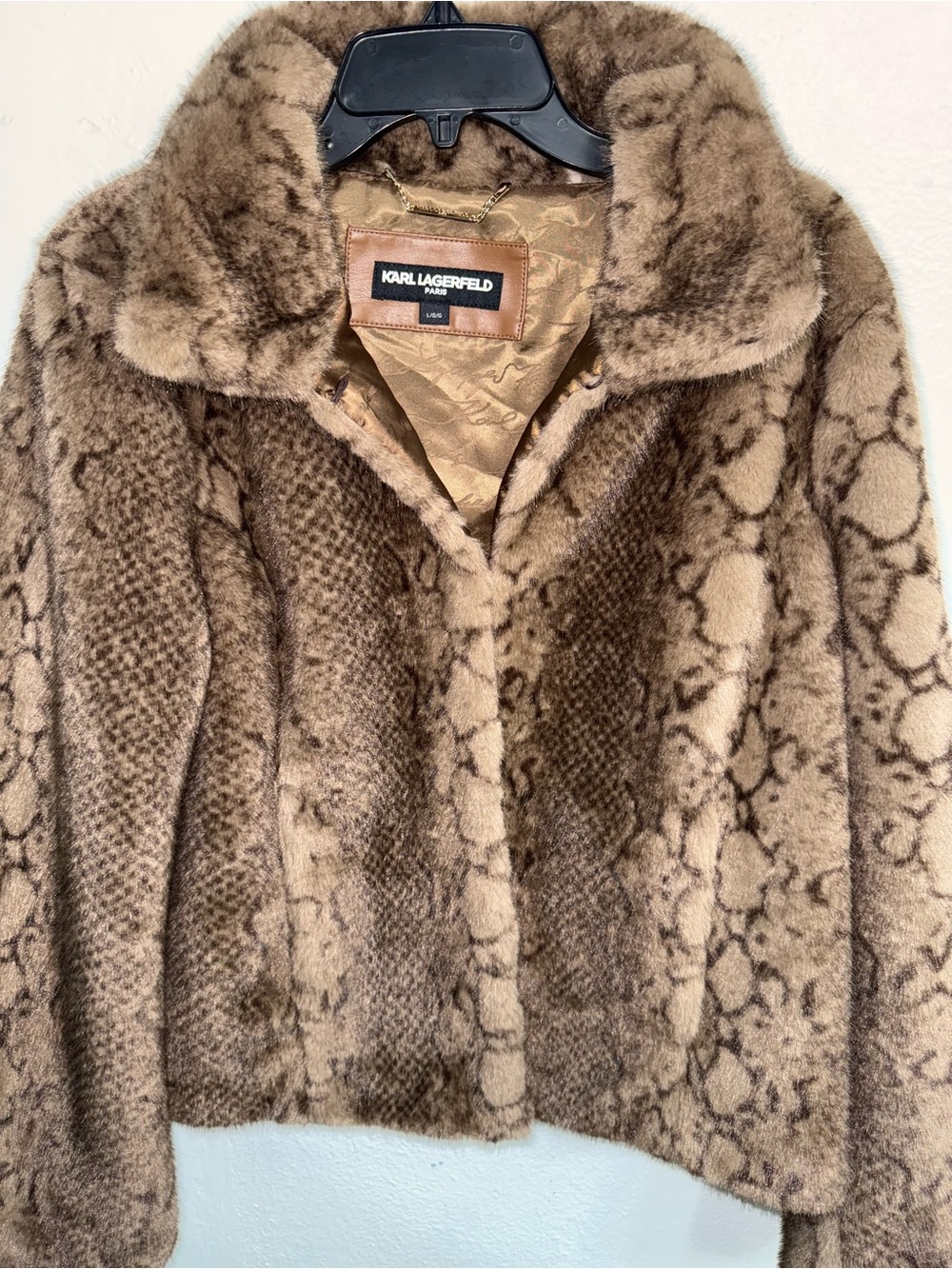 Karl Lagerfeld faux fur jacket